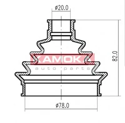 Пыльник, приводной вал KAMOKA KAMOKA купить