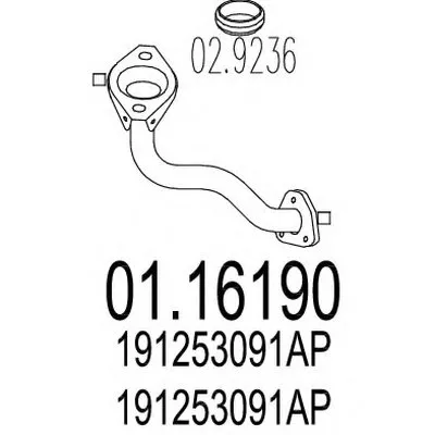 Труба выхлопного газа MTS купить
