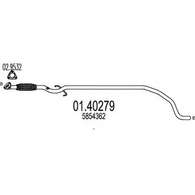Труба выхлопного газа MTS купить