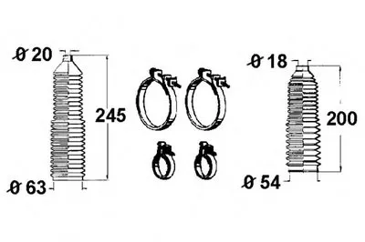 Комплект пылника, рулевое управление OCAP купить