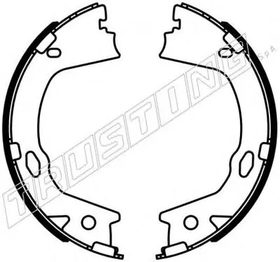 Комплект тормозных колодок, стояночная тормозная система TRUSTING купить