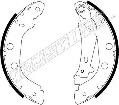 Комплект тормозных колодок TRUSTING купить