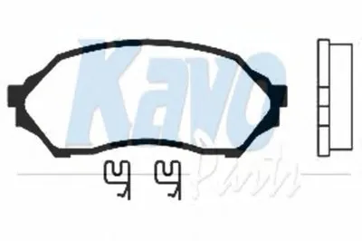 Комплект тормозных колодок, дисковый тормоз MK KASHIYAMA KAVO PARTS купить