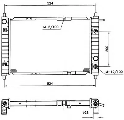 Радиатор, охлаждение двигателя NRF купить