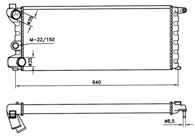 Радиатор, охлаждение двигателя NRF купить