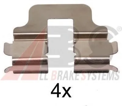 Комплектующие, колодки дискового тормоза A.B.S. купить