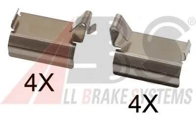 Комплектующие, колодки дискового тормоза A.B.S. купить