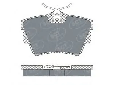Комплект тормозных колодок, дисковый тормоз SCT Germany купить