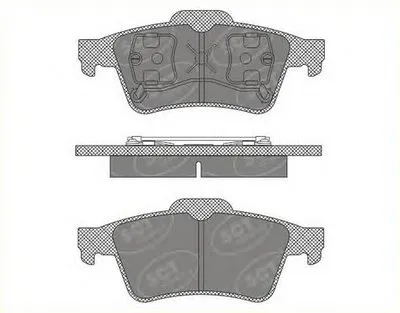 Комплект тормозных колодок, дисковый тормоз SCT Germany купить