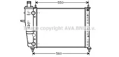 Радиатор, охлаждение двигателя AVA QUALITY COOLING купить