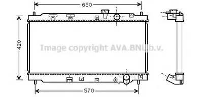 Радиатор, охлаждение двигателя AVA QUALITY COOLING купить