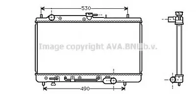 Радиатор, охлаждение двигателя AVA QUALITY COOLING купить