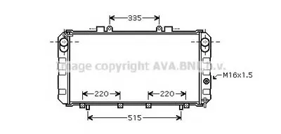 Радиатор, охлаждение двигателя AVA QUALITY COOLING купить