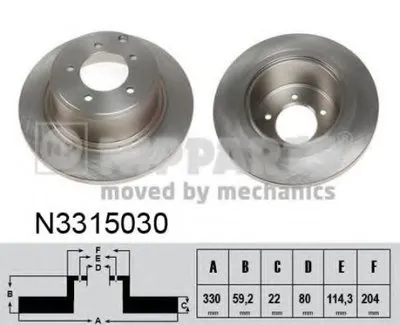 Тормозной диск NIPPARTS купить