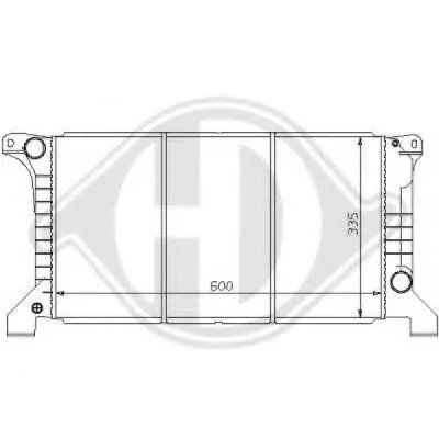 Радиатор, охлаждение двигателя DIEDERICHS купить