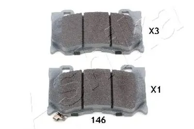 Комплект тормозных колодок, дисковый тормоз ASHIKA купить