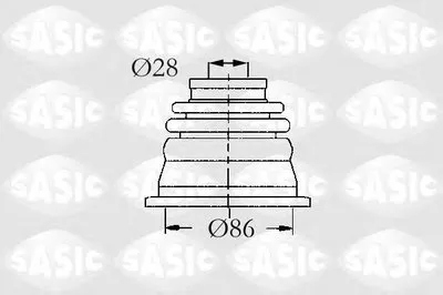 Комплект пылника, приводной вал SASIC купить