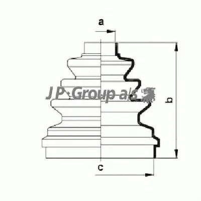 Комплект пылника, приводной вал QH JP GROUP купить