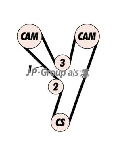 Комплект ремня ГРМ QH JP GROUP купить