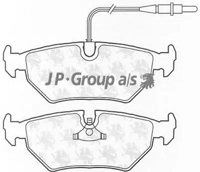 Комплект тормозных колодок, дисковый тормоз QH JP GROUP купить