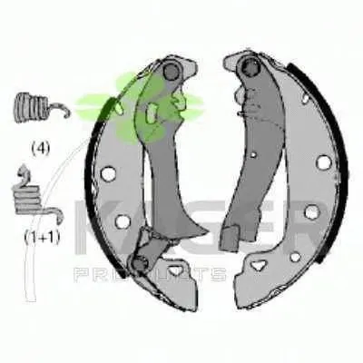 Комплект тормозных колодок KAGER купить