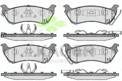 Комплект тормозных колодок, дисковый тормоз KAGER купить