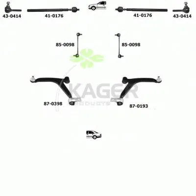Подвеска колеса KAGER купить