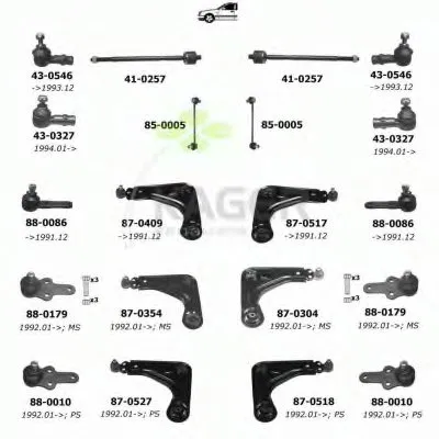 Подвеска колеса KAGER купить