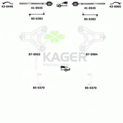 Подвеска колеса KAGER купить