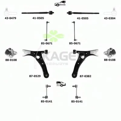 Подвеска колеса KAGER купить