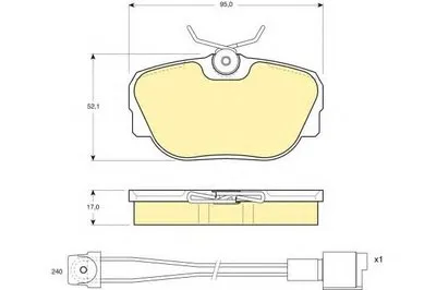 Комплект тормозных колодок, дисковый тормоз GIRLING купить