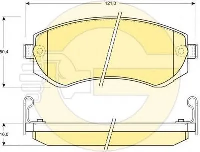Комплект тормозных колодок, дисковый тормоз GIRLING купить