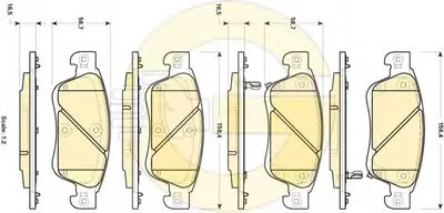 Комплект тормозных колодок, дисковый тормоз GIRLING купить