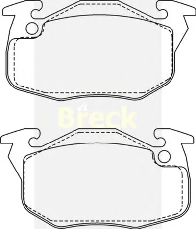 Комплект тормозных колодок, дисковый тормоз BRECK купить