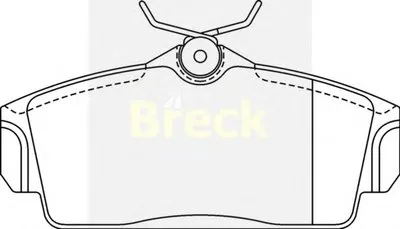 Комплект тормозных колодок, дисковый тормоз BRECK купить