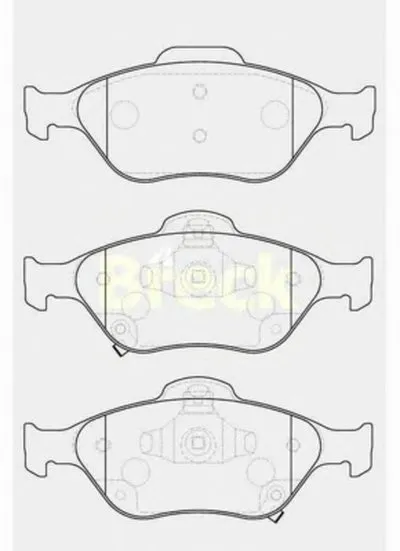 Комплект тормозных колодок, дисковый тормоз BRECK купить