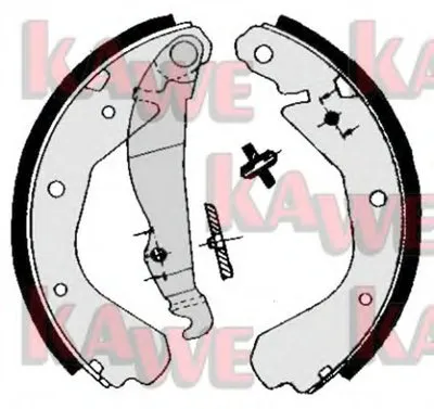 Комплект тормозных колодок KAWE купить