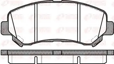 Комплект тормозных колодок, дисковый тормоз KAWE купить