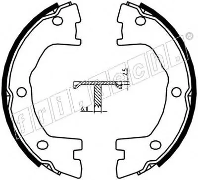 Комплект тормозных колодок, стояночная тормозная система fri.tech. купить