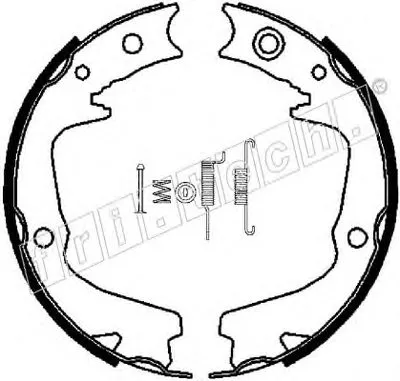 Комплект тормозных колодок, стояночная тормозная система fri.tech. купить
