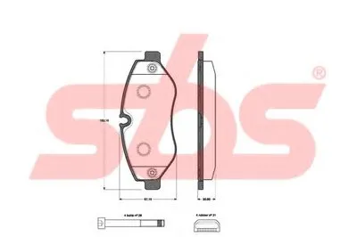 Комплект тормозных колодок, дисковый тормоз sbs купить