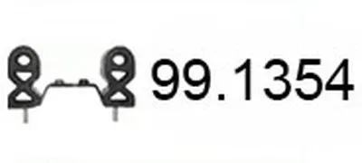 Кронштейн, система выпуска ОГ ASSO купить