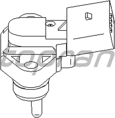 Датчик, давление во впускном газопроводе TOPRAN купить