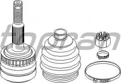 Шарнирный комплект, приводной вал TOPRAN купить