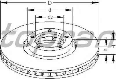 Тормозной диск TOPRAN купить