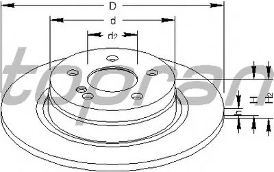 Тормозной диск TOPRAN купить