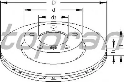 Тормозной диск COATED TOPRAN купить