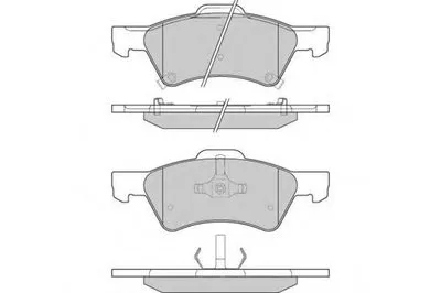 Комплект тормозных колодок, дисковый тормоз E.T.F. купить