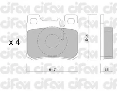 Комплект тормозных колодок, дисковый тормоз CIFAM купить
