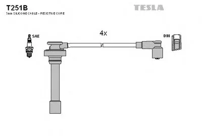 Комплект проводов зажигания TESLA купить